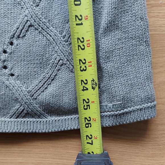 Blue Willis Knit Zip-up Sweater - Picture 6 of 10